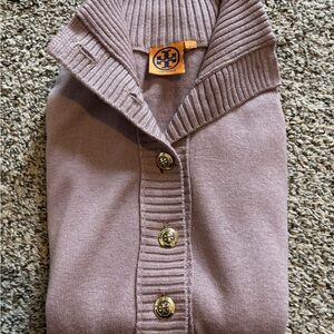 Tory Burch Audra Sweater, size Large, Mauve